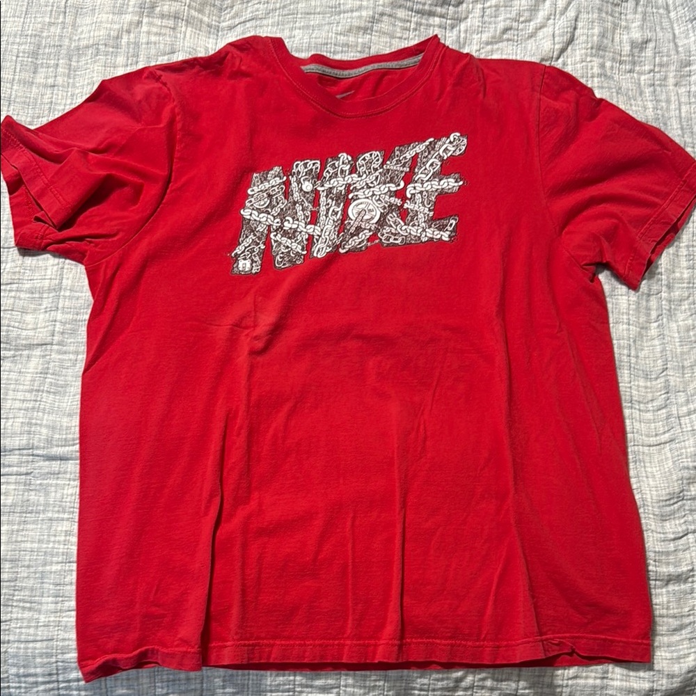 Nike Red Tee with Graphic Logo